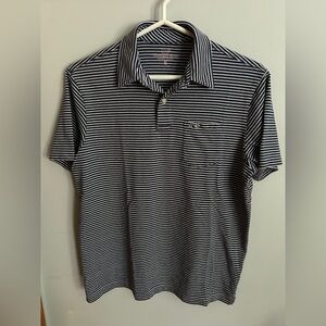Vineyard Vines Black and White Polo Shirt Classic Stripes